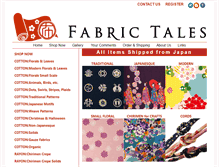 Tablet Screenshot of fabrictales.com